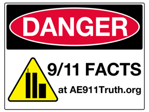 Danger Sign-Wall, 9/11 Facts (8.5 x 11)