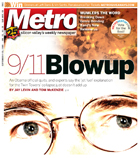 MetroActive Cover with showing eyes of Richard Gage, AIA