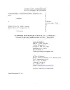 Memo in Opposition to Motion to Dismiss