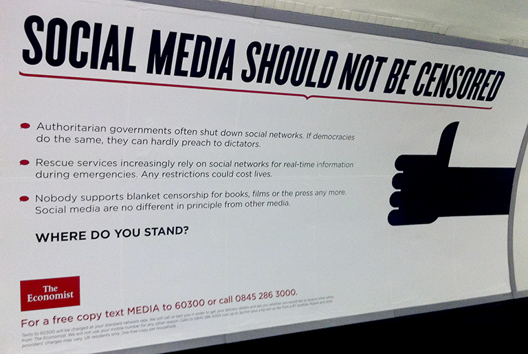social media should not be censored billboard 768