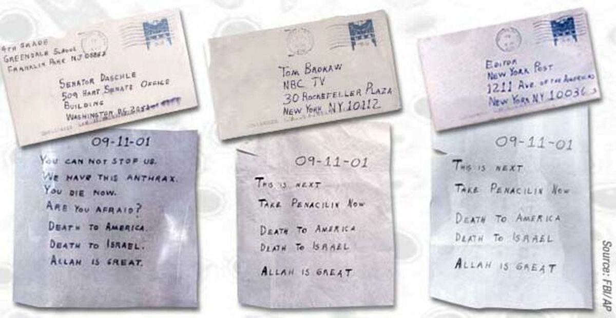anthrax letter set